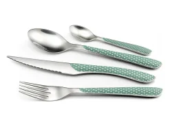 Set de 24 cubiertos Geo Amefa acero inoxidable agua marina