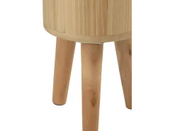 LANA DECO Macetero^Set de 3 macetas de madera natural 27x27x50 cm Color natural claro