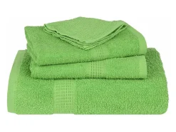 vidaxl Ropa De Cama|Textil De Baño^Set de 8 toallas Ariel 360 gramos algodón Verde