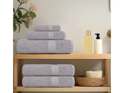 Sale vidaxl Set de 8 toallas Ariel 360 gramos algodón Gris
