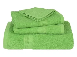 Set de 12 toallas Ariel 360 gramos algodón verde