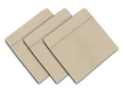 Soleil d'ocre Set de 3 toallas 45x45 cm VENECIA beige, por Topo