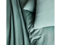 Sweeek Ropa De Cama^Set de cama de gasa de algodón Verde