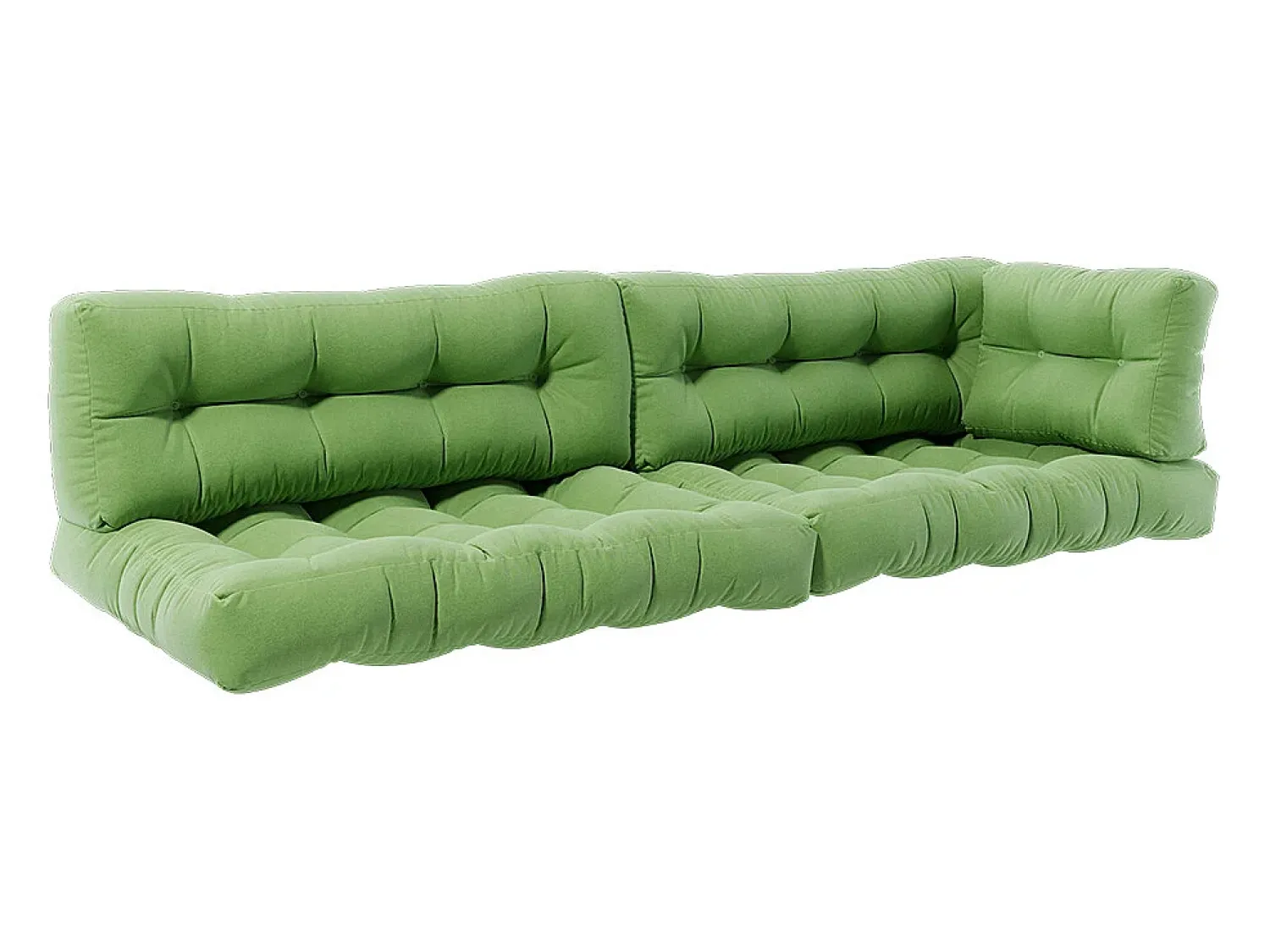 Vicco Ropa De Casa^Set de cojines para paletas 120x80x15 flocken Verde