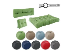 Vicco Ropa De Casa^Set de cojines para paletas 120x15x80 flocken Verde