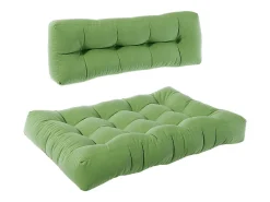 Vicco Ropa De Casa^Set de cojines para paletas 120x15x80 flocken Verde