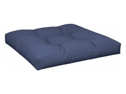 Clicnbuy Ropa De Casa^Set de cojines para sofá de palets tela marino 70x40x12 cm Azul