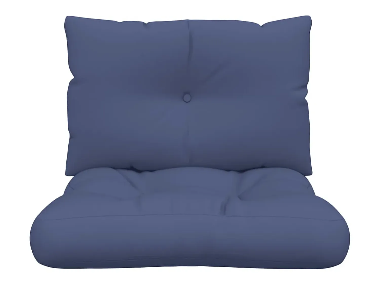 Clicnbuy Ropa De Casa^Set de cojines para sofá de palets tela marino 60x38x13 cm Azul
