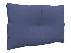 Clicnbuy Ropa De Casa^Set de cojines para sofá de palets tela marino 60x38x13 cm Azul