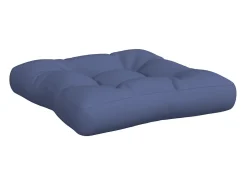 Clicnbuy Ropa De Casa^Set de cojines para sofá de palets tela marino 60x38x13 cm Azul