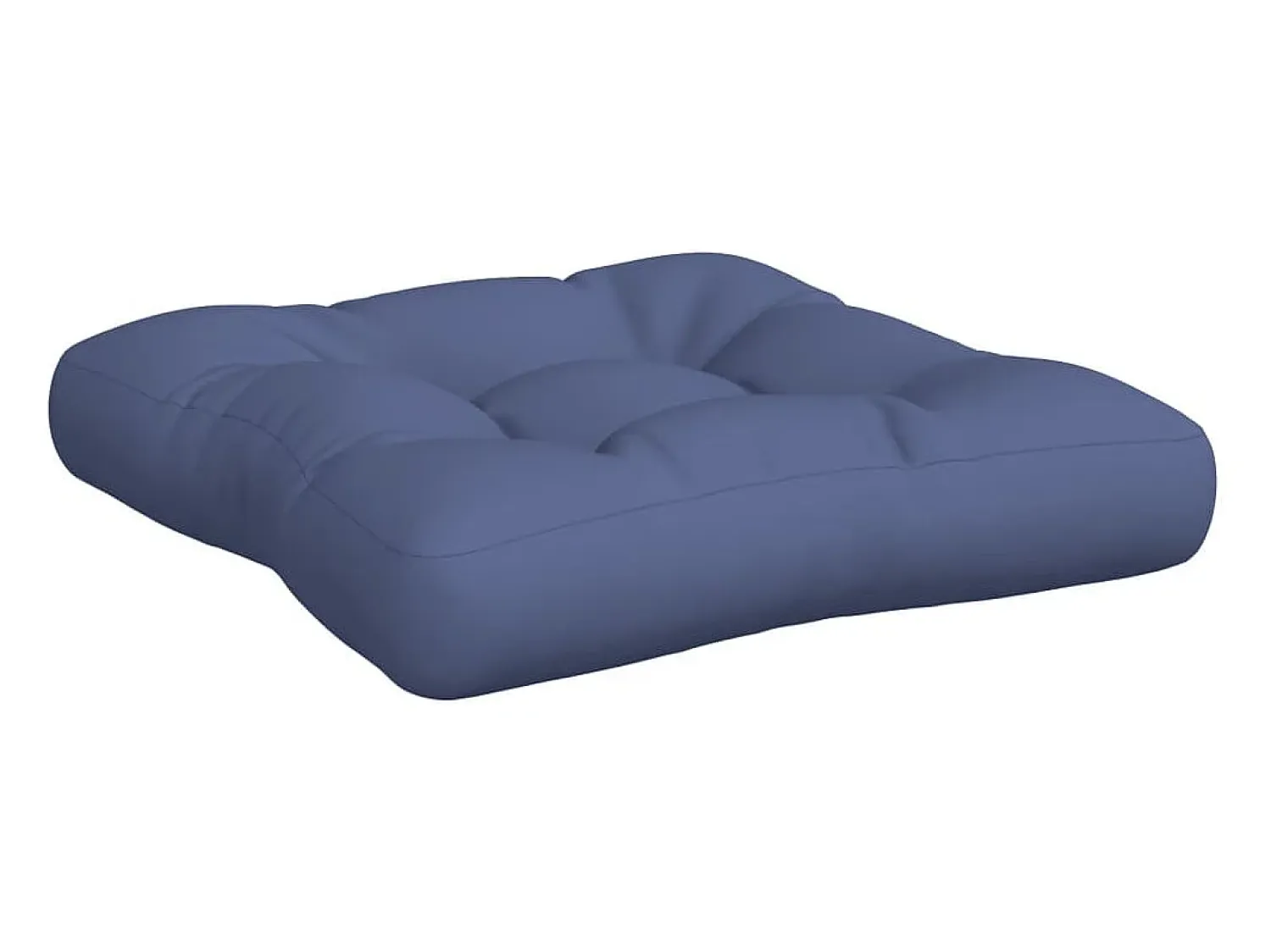 Clicnbuy Ropa De Casa^Set de cojines para sofá de palets tela marino 60x38x13 cm Azul