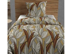 Soleil d'ocre Ropa De Cama^Set funda nórdica de algodón 57 hilos 140x200 cm mostaza TOGO Amarillo