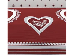 Soleil d'ocre Set funda nórdica de algodón 57 hilos 240x220 cm PASSION red Rojo