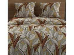 Soleil d'ocre Ropa De Cama^Set funda nórdica de algodón 57 hilos 260x240 cm mostaza TOGO Amarillo