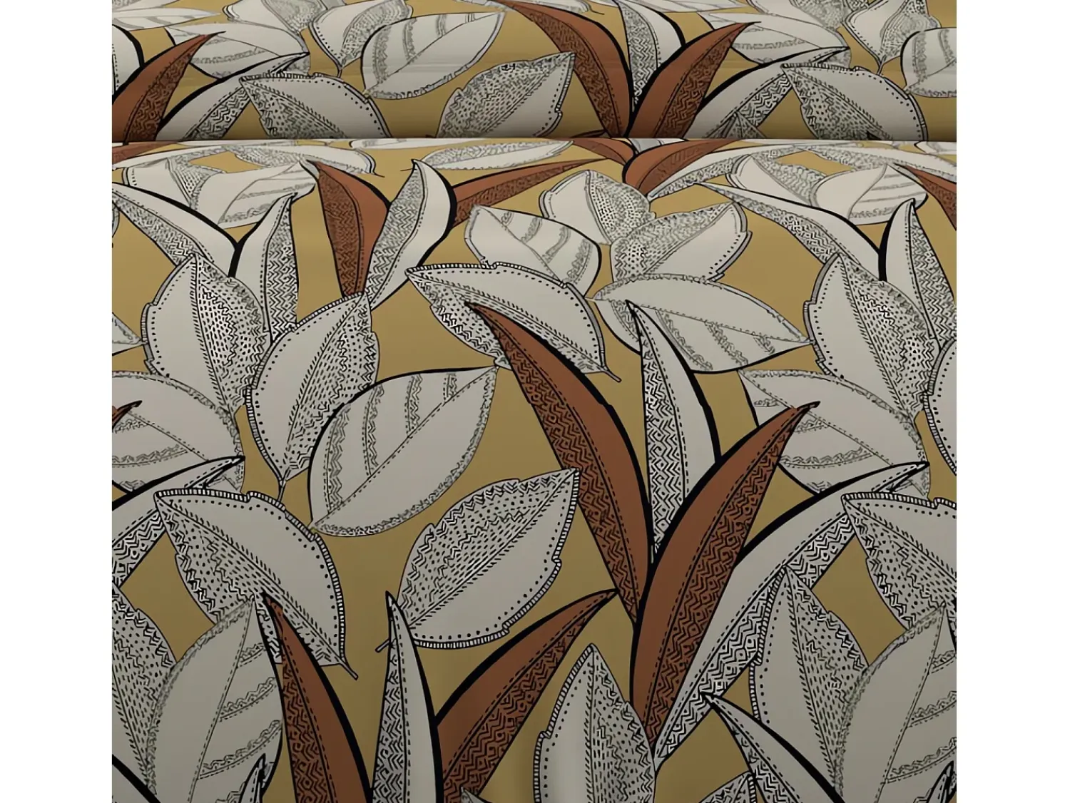 Soleil d'ocre Ropa De Cama^Set funda nórdica de algodón 57 hilos 260x240 cm mostaza TOGO Amarillo