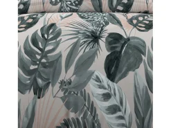 Set funda nórdica de algodón 57 hilos 140x200 cm TROPIC green
