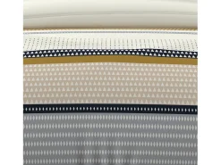 Soleil d'ocre Set funda nórdica de algodón 57 hilos 240x220 cm THALES mostaza Amarillo