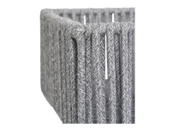 Les Tendances Macetero^Set van 3 ARESE opbergmanden – Grijs katoen en metaal Gris