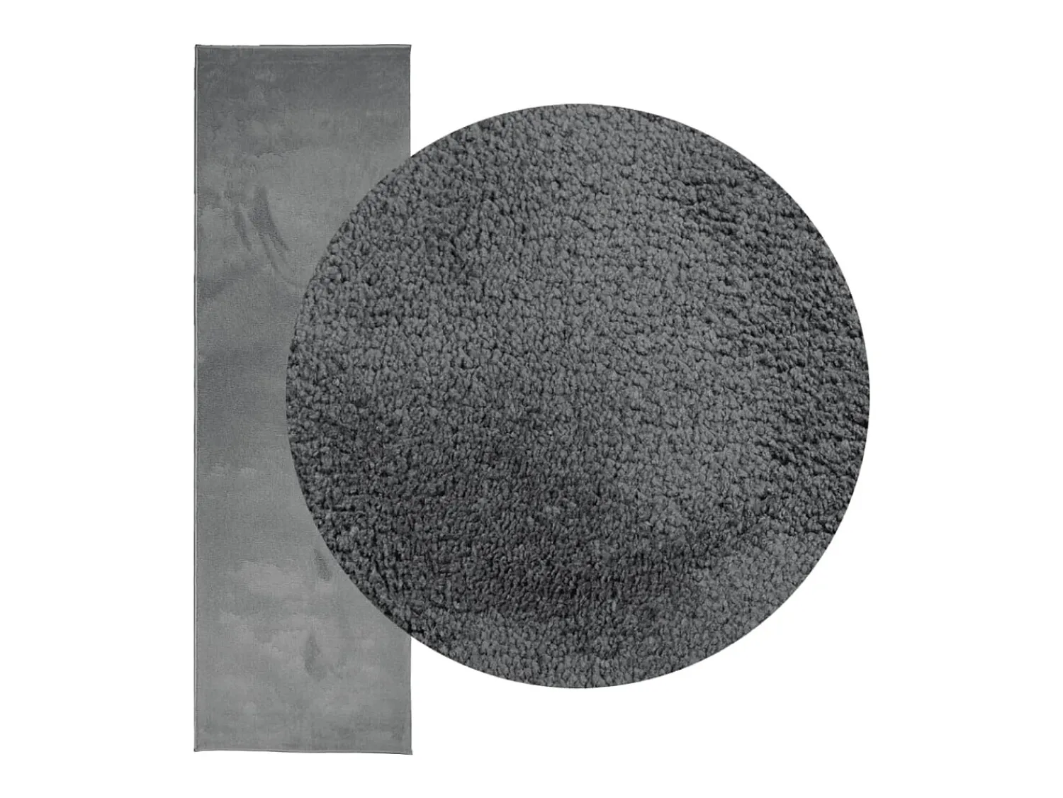 Garden Furniture Alfombra De Salón^Sinto Alfombra de pelo corto OVIEDO 80x250 cm Gris antracita
