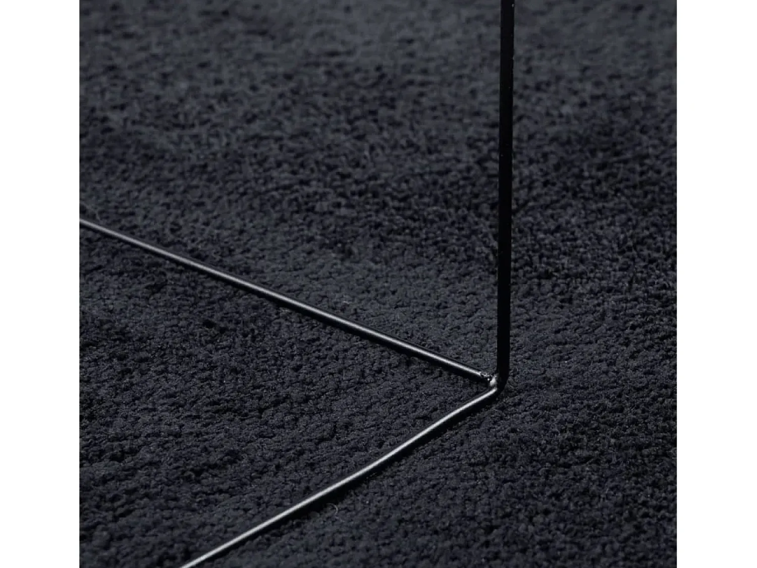 Garden Furniture Alfombra De Salón^Sinto Alfombra de pelo corto OVIEDO 140x200 cm Negro