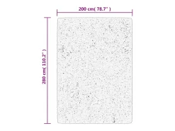 Sinto Alfombra de pelo corto OVIEDO crema 200x280 cm