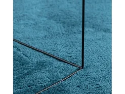Garden Furniture Alfombra De Salón^Sinto Alfombra de pelo corto OVIEDO turquesa 140x200 cm Azul