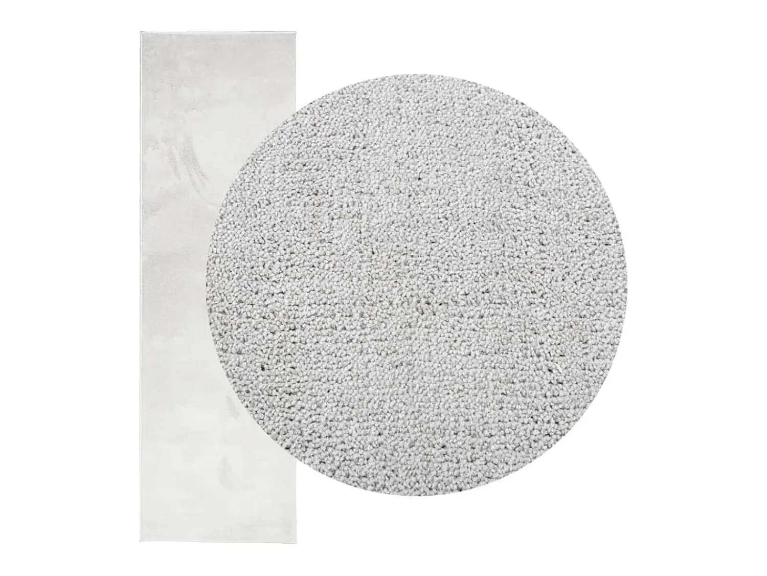 Garden Furniture Alfombra De Salón^Sinto Alfombra de pelo corto OVIEDO 80x250 cm Gris