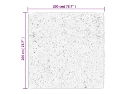 Online Garden Furniture Sinto Alfombra de pelo corto OVIEDO 200x200 cm Beige