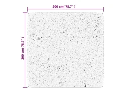 Sinto Alfombra de pelo corto OVIEDO crema 200x200 cm