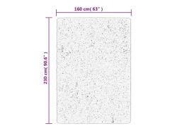 Outlet Garden Furniture Sinto Alfombra de pelo corto OVIEDO 160x230 cm Crema