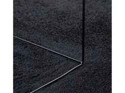 Garden Furniture Alfombra De Salón^Sinto Alfombra de pelo corto OVIEDO 240x340 cm Negro