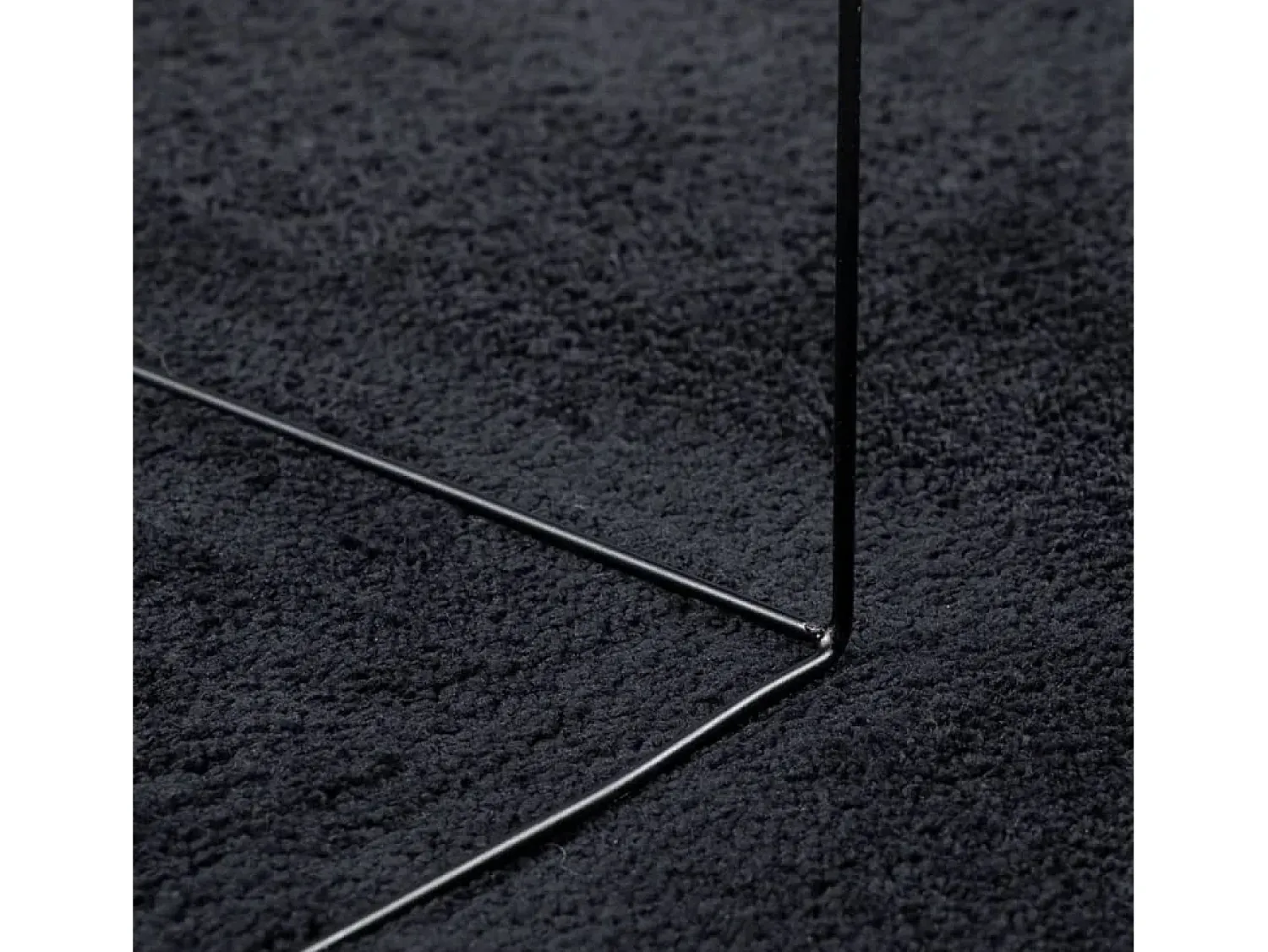 Garden Furniture Alfombra De Salón^Sinto Alfombra de pelo corto OVIEDO 240x340 cm Negro