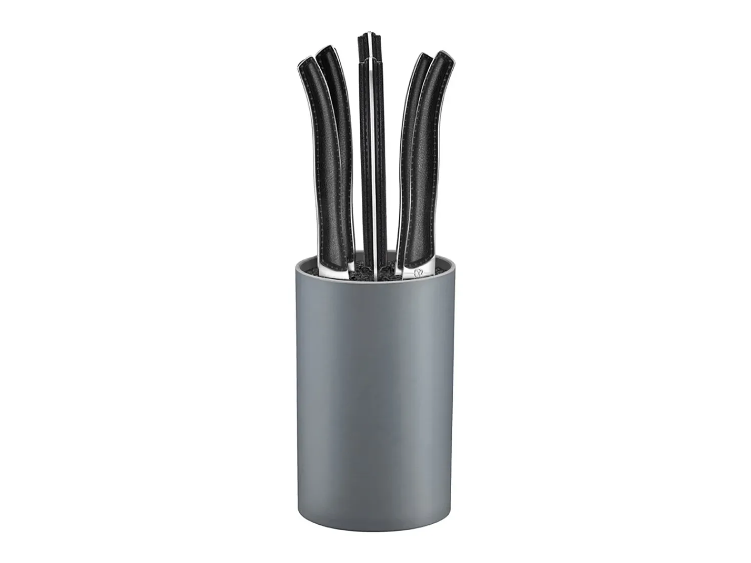 Outlet Lou Laguiole Sky - Bloque de 6 cuchillos carne Negro