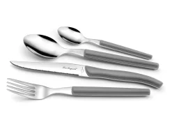 Clearance Lou Laguiole Sky - Cubertería 24 piezas Gris