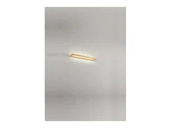 Slim - Aplique LED de pared de 12 W, CCT 2700K-4000K, L.39,2 cm, Orientable, 960 lm, IP20 - Perenz - Dorado