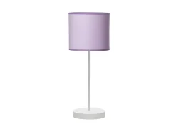 AKUNADECOR Lámpara De Mesa^Sobremesa Lila Y Metal Modelo Ibor 1luz Blanco