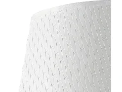 AKUNADECOR Sobremesa Blanca Con Pantalla Crasas De 1 Luz Blanco