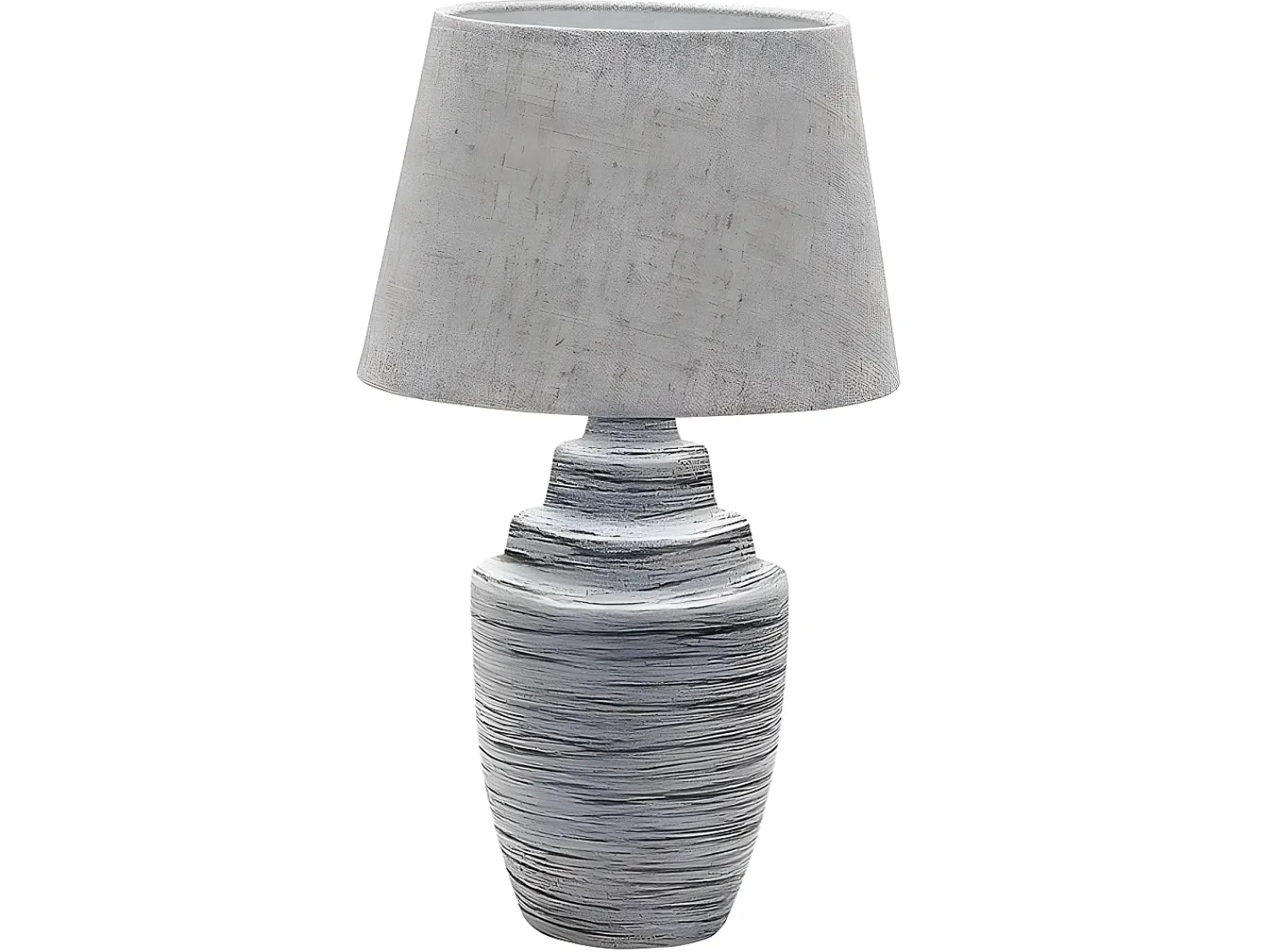 AKUNADECOR Lámpara De Mesa^Sobremesa Con Pantalla Modelo Tui 1 Luz Gris