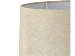 AKUNADECOR Lámpara De Mesa^Sobremesa Con Puerto Usb Modelo Khalifa Marron Con Pantalla Marru00f3n