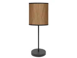 AKUNADECOR Lámpara De Mesa^Sobremesa Modelo Papiro 1 Luz Pergamino/ Negro