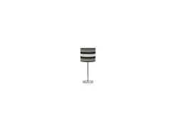 AKUNADECOR Lámpara De Mesa^Sobremesa Pequeña Topo/beis Modelo Karla Plateado