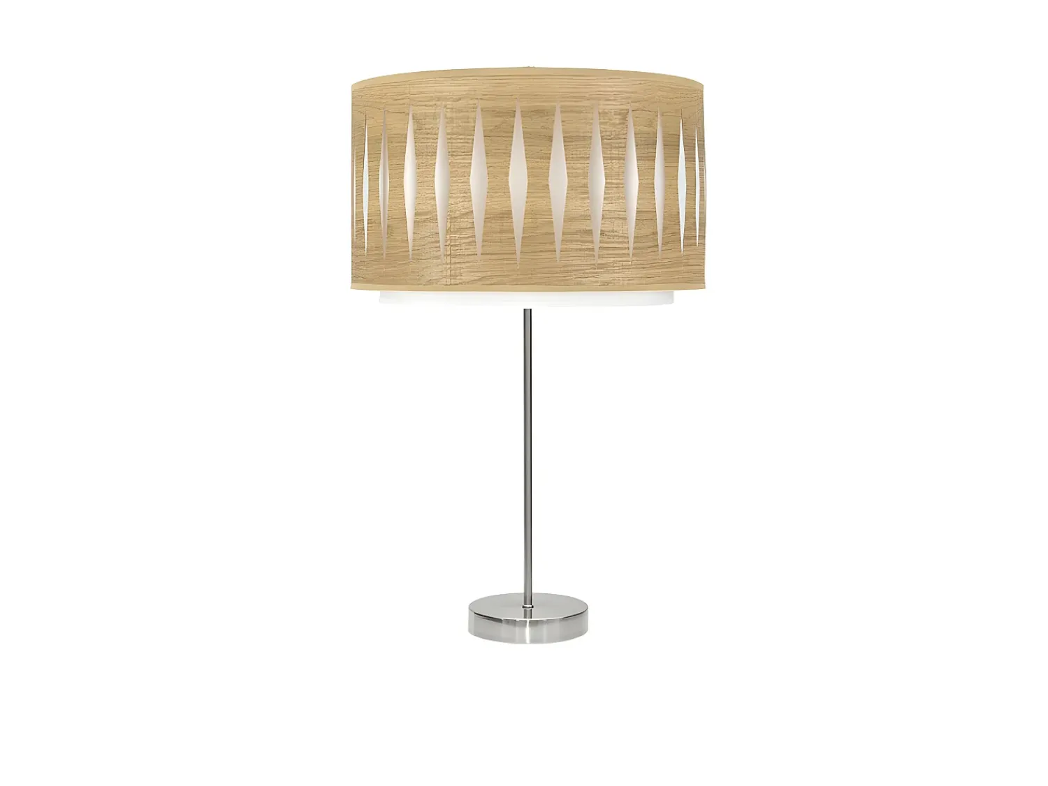 AKUNADECOR Lámpara De Mesa^Sobremesa Rinconera Modelo Alexandra Niquel Plateado