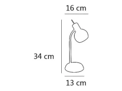 Sobremesa Vera cuero, 34cm(alto)13cm(ancho)16 cm(largo) Amarillo