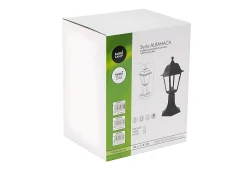 AKUNADECOR Iluminación Exterior^Sobremuro Albahaca En Acabado De 1luz Blanco