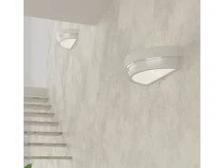 Sollux - 1 luz de pared de cerámica a ras de suelo blanca, E27