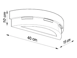 Sollux - 1 luz de pared de cerámica a ras de suelo blanca, E27