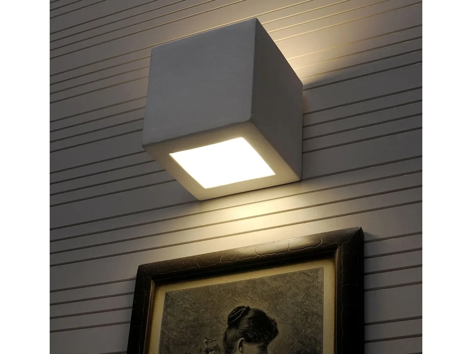 Best Sollux Lighting Sollux - 1 luz de pared de cerámica a ras de suelo blanca, E27 Blanco