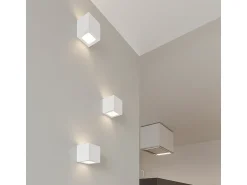 Best Sollux Lighting Sollux - 1 luz de pared de cerámica a ras de suelo blanca, E27 Blanco