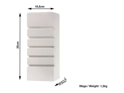 Sollux Lighting Aplique Para Pared^Sollux - 1 luz de pared de cerámica a ras de suelo blanca, E27 Blanco
