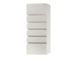 Sollux Lighting Aplique Para Pared^Sollux - 1 luz de pared de cerámica a ras de suelo blanca, E27 Blanco